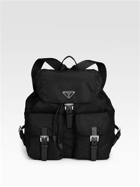 prada vela adjustable size backpack black|Prada vela backpack review.